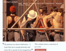 Tablet Screenshot of michaelleonardartist.com